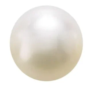 Perle blanche nacrée